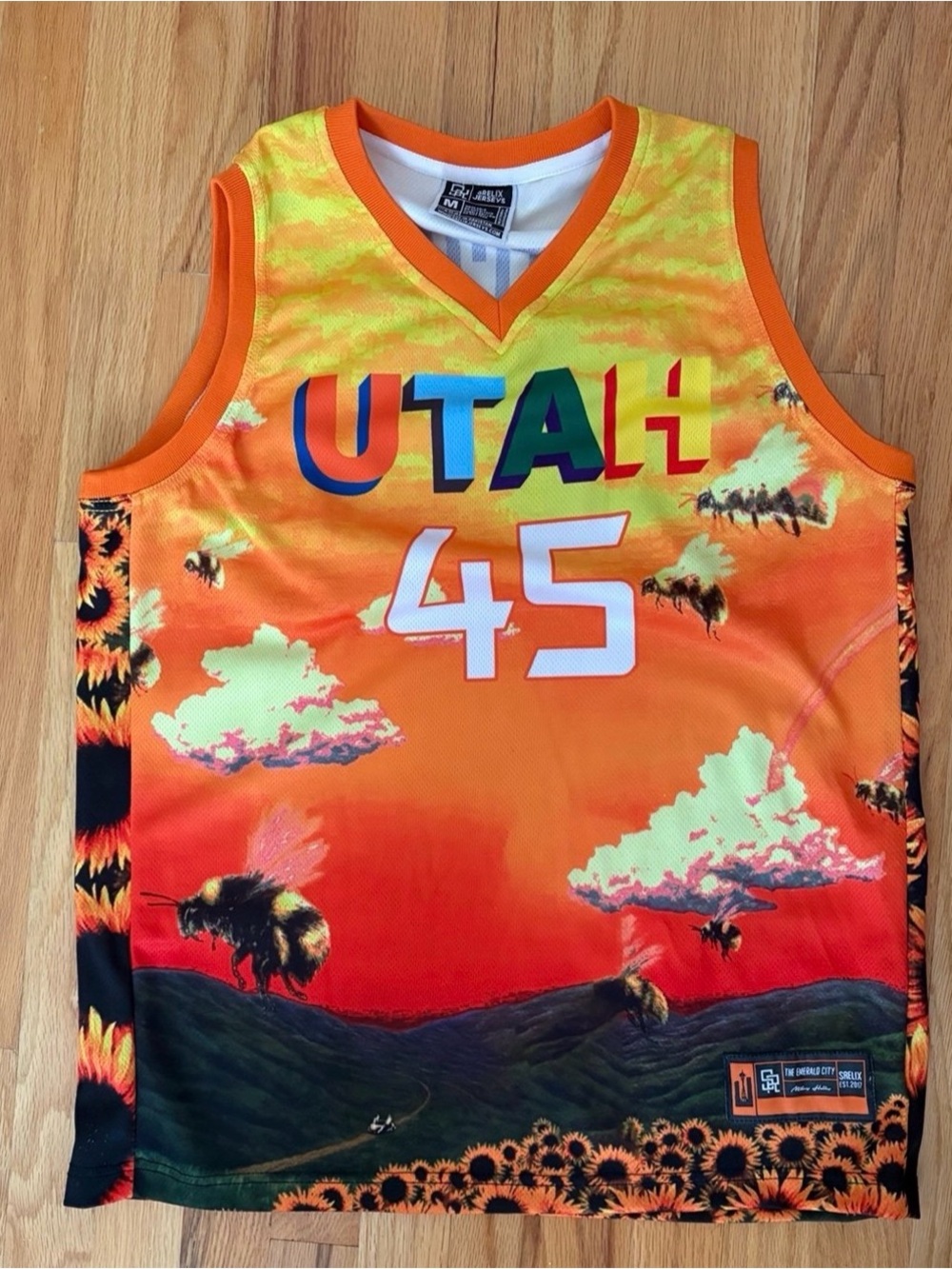 NBA Jersey Utah Jazz Donovan Mitchell jersey with Tyler The Creator theme